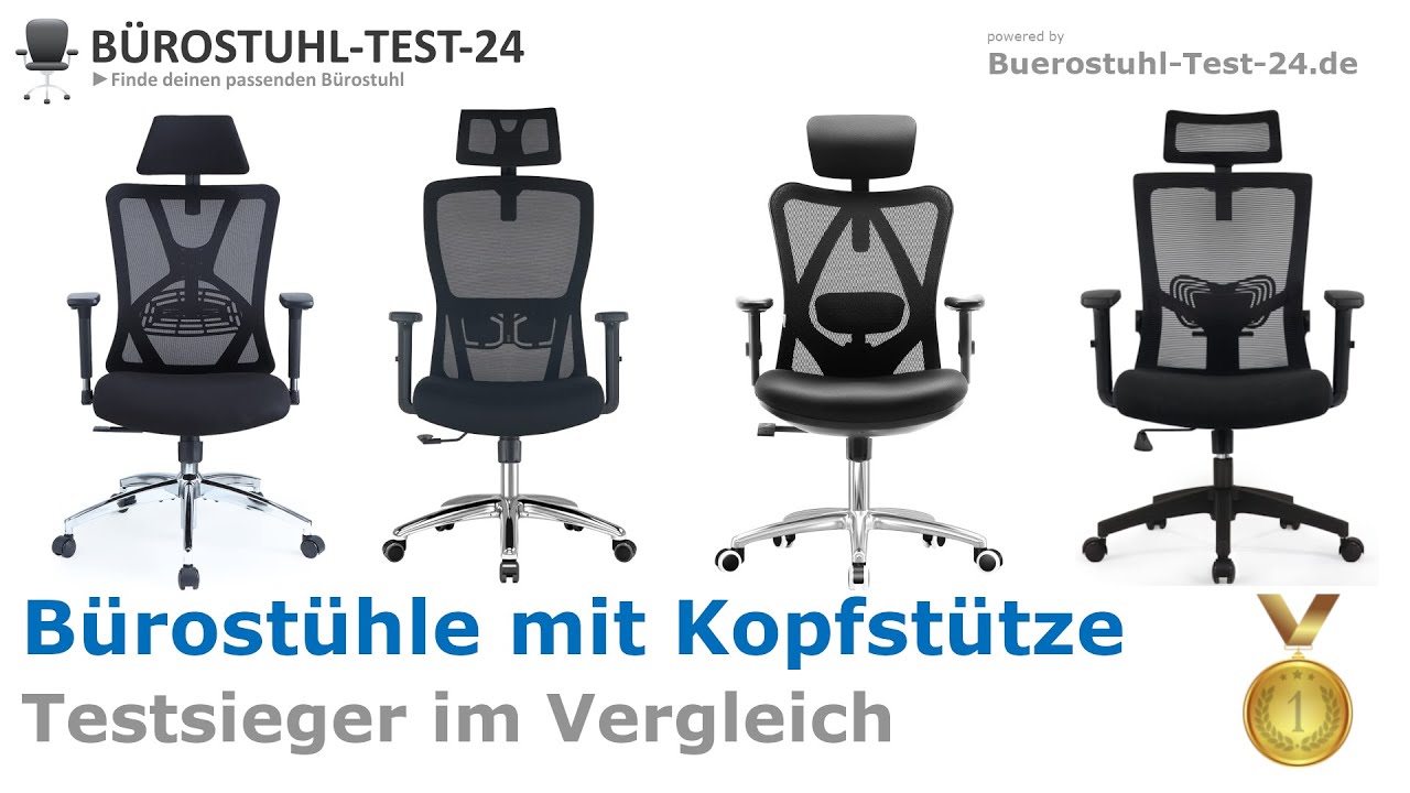 Ergonomische Bürostühle mit Kopfstütze || 2023 (TOP 5) 🥇 Testsieger im  Vergleich - YouTube