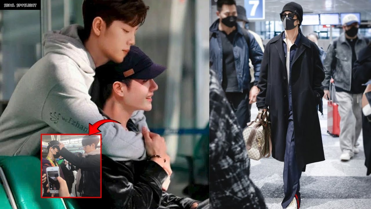 Сяо Чжаня допрашивают в аэропорту. Ван Ибо ведет себя как герой!