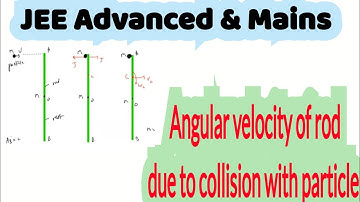 4) Angular impulse |  A rod of mass m and length L lies on a smooth table. A point mass moving