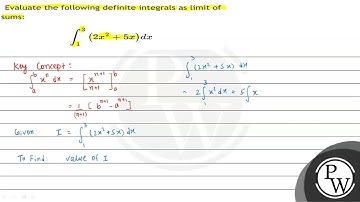 Evaluate the following definite integrals as limit of sums: \[ \int_{1}^{3}\left(2 x^{2}+5 x\rig...