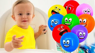 Baby Niki Learn Colors With Colored Balloons