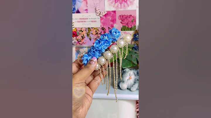 DIY ribbon rose hair clip