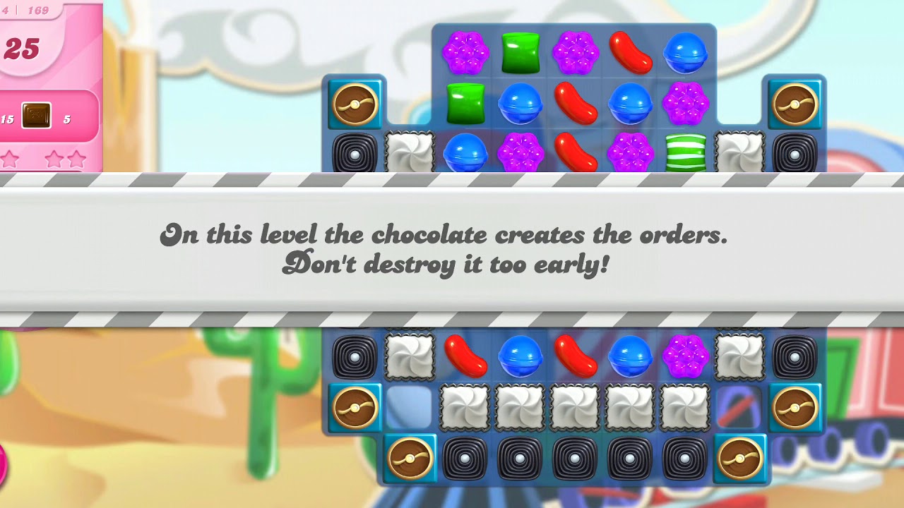 Candy Crush Saga Level 169 - YouTube