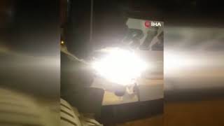 Horasan’da çekici ile yolcu otobüsü çarpıştı!