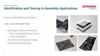 Traceability and Quality for Metal Forming and Assembly Applications