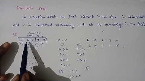 Data Structure in Tamil|selection sort in data structure|complexity Analysis of selection sort