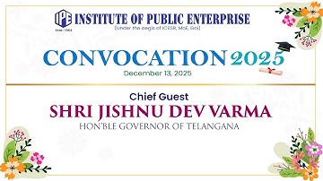 Convocation 2025 | Institute of Public Enterprise