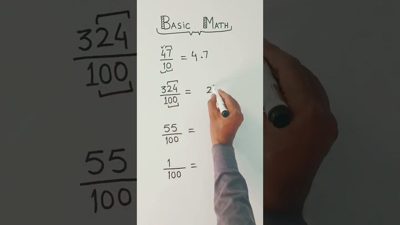 How to Decimal Place Point (Basic Math) 