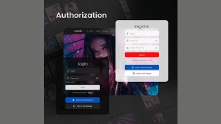 Login Movie Anime Website in HTML & CSS