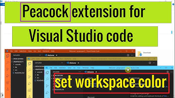 Peacock | Awesome Visual Studio Code Extension  | Change color to your VS code workspace
