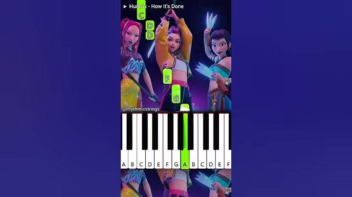 Huntrix - How It's Done | KPop Demon Hunters | Piano Tutorial #shorts #netflix