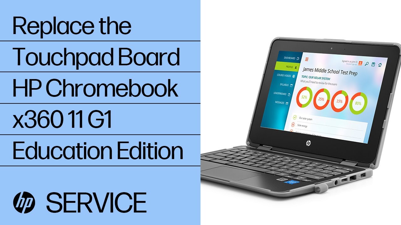 Replace the Touchpad Board | HP Chromebook x360 11 G1 Chromebook Education Edition | HP Support