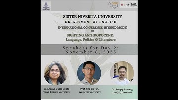 INTERNATIONAL CONFERENCE SIGHTING ANTHROPOCENE || DAY 2 || LIVE || SECOND HALF