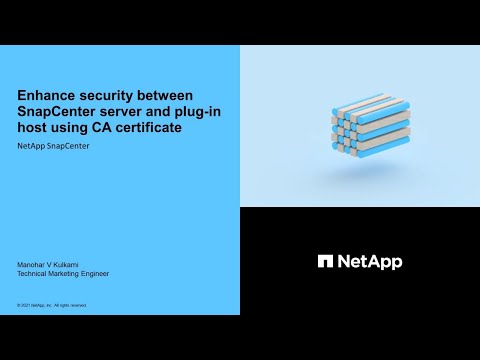 Enhance Security Between SnapCenter and Plug-In Host Using a CA Certificate