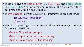 MODULE 4 - TOPIC 1 - 8255 PPI