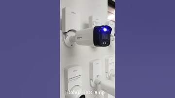 Dahua 8MP WizSense AI Bullet Camera with Active Deterrence and TiOC Technology#shorts #ipcamera
