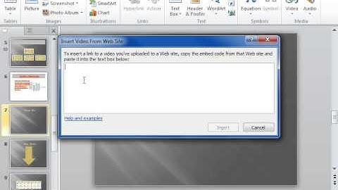 PowerPoint 2010 Link a Video from a Web Site