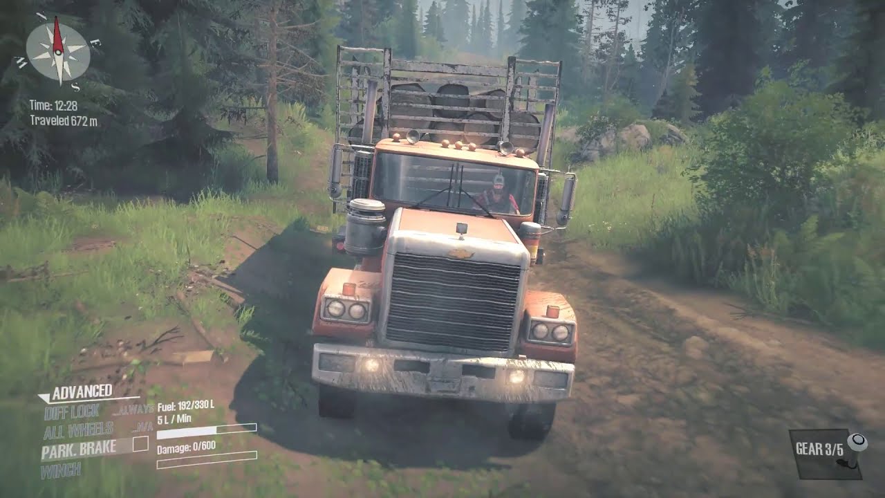 SpinTires MudRunner AMERICAN WILDS: Logs Delivery