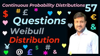 Questions Based on Weibull Distribution | Numerical Work for Weibull Distribution.
