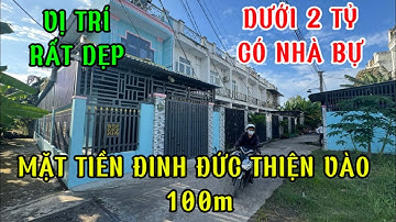 Dưới 2 tỷ .căn nhà Đinh Đức thiện vào đúng 100m , sát chợ bình Chánh về các quận tphcm 