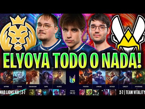 ELYOYA Y MAD KOI AL TODO O NADA PARA PLAYOFFS! *PARTIDAZO* MDK vs VIT RESUMEN LEC VERANO 2024 LVP