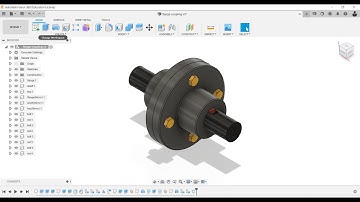 Flange Coupling Assembly using Fusion 360