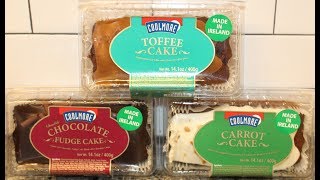 This is a taste test/review of the coolmore toffee cake, double
chocolate fudge cake and carrot cake. they were $4.99 each at world
market. * cake...