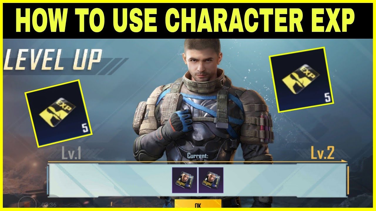 HOW TO USE CHARACTER EXP IN BGMI/PUBG MOBILE || CHARACTER EXP CARD