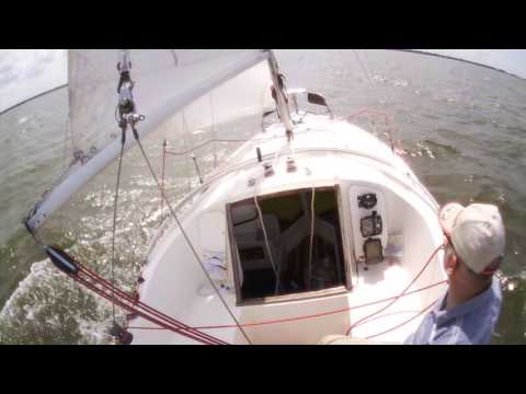Balaton 18 sailing