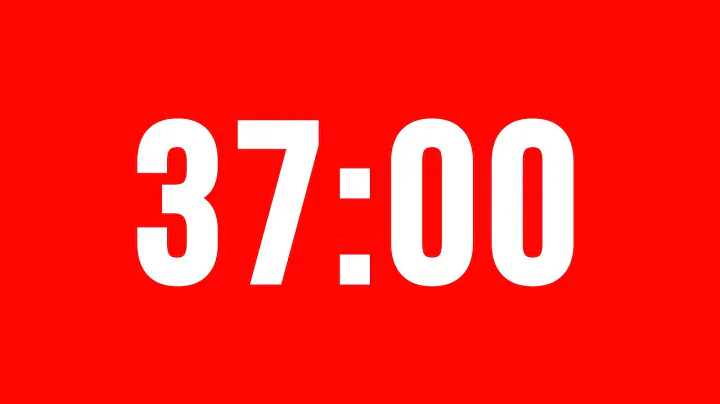 37 Minute Timer With Alarm Without Music