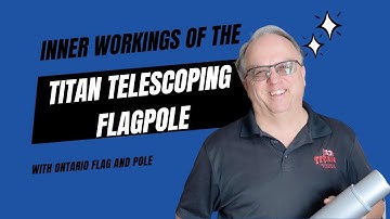 How does the Titan Telescoping Flagpole work?