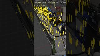 How to make realistic rain FAST in Blender 4.2 #shorts #blender3d