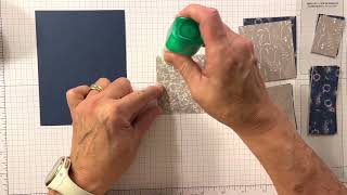 Simple stamping using Patterned Paper with the Stack, Cut and Shuffle method.