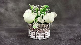 DIY making flower basket using yakult bottle/Souvenirs#3-Party Favors-Giveaways-DIY Home Decor
