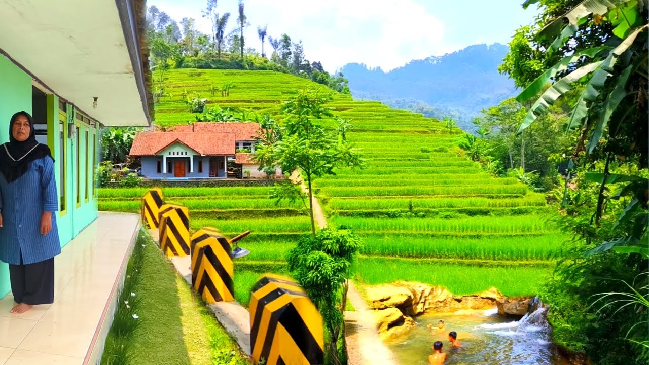 Takjub😍HANYA Ada Di JAWA BARAT, Bersih, Indah Dikelilingi Sawah, Bagai Lukisan | Pedesaan Jawa Barat