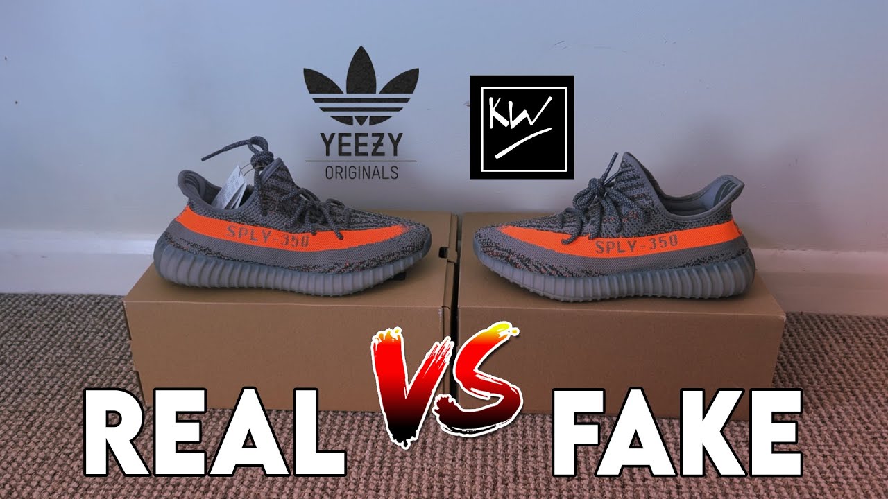 Kaptajn brie vokal tackle REAL VS FAKE! Adidas YEEZY 350 V2 BELUGA REFLECTIVE I Kickwho VS Adidas -  YouTube