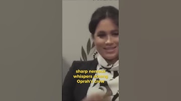 Behind Oprah’s Meghan Interview — Hidden Tension Shocks the Crew