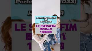 LE SSERAFIM歴代カムバ1位獲得数をみていくで【Perfect Nigh (2023)～HOT (2025)】 #lesserafim #ルセラフィム #kpop