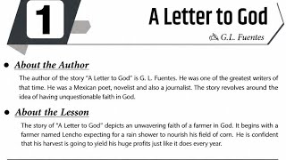 Class 10 English | Lesson 1 “A Letter to God” Summary in Hindi | Full Explanation 🔥