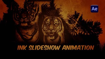 Ink Transition Slideshow in After Effects