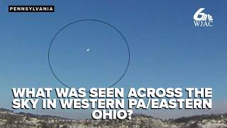 Meteor, satellite or something else? NWS reports 'loud boom' across western PA & eastern OH