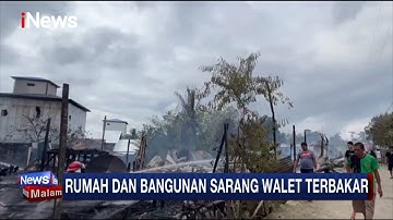 Rumah Semi Permanen dan Bangunan Sarang Walet di Barito Ludes Terbakar #iNewsMalam 29/01
