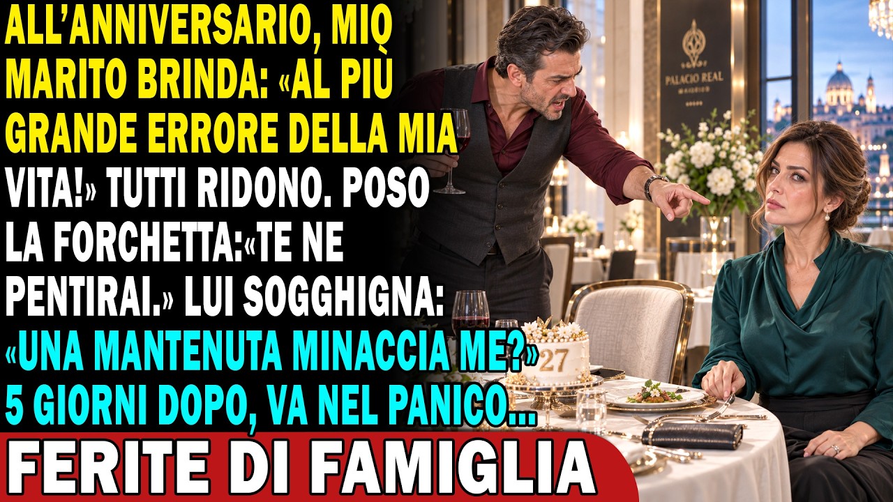 Riccardo alzò il calice, sorrise a tutta la tavola e disse: «Al più grande errore della mia vita». Per un istante nessuno si mosse. Poi sua madre scoppiò a ridere, mio cognato batté la mano sul...