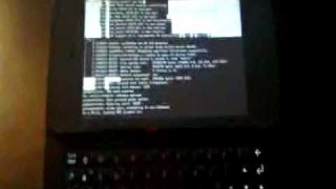 Nokia N900 dual booting Maemo 5 and 6 Android.flv