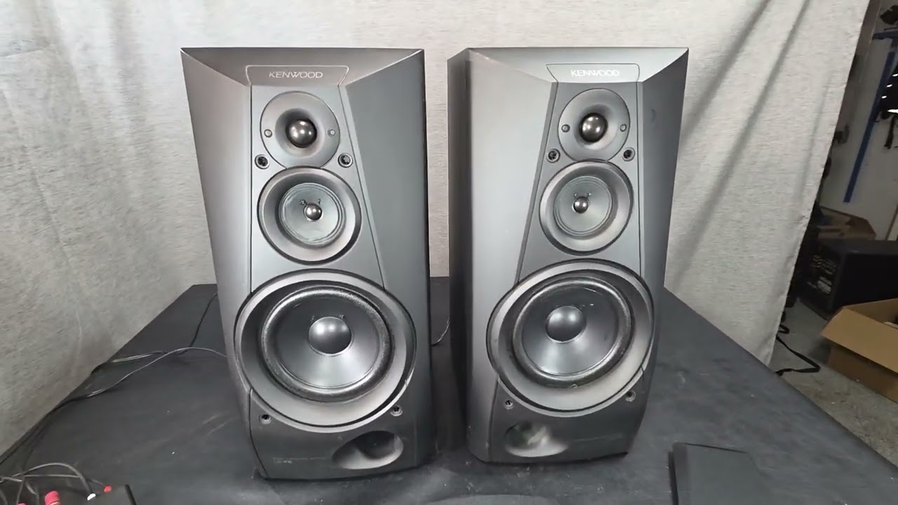 KENWOOD LS-F5 3 Way 3 Speakers - YouTube