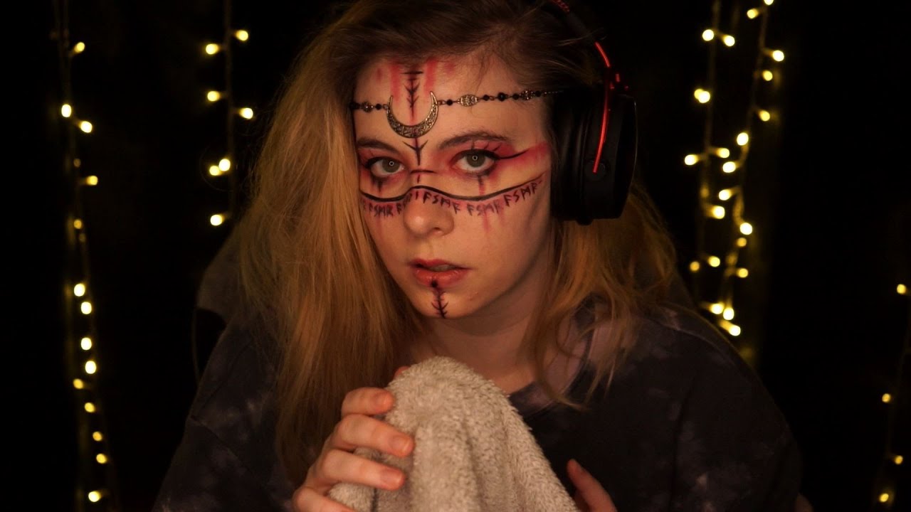 ASMR magic ocean towel sounds - stormy sea ambience - wind, rain, crashing waves