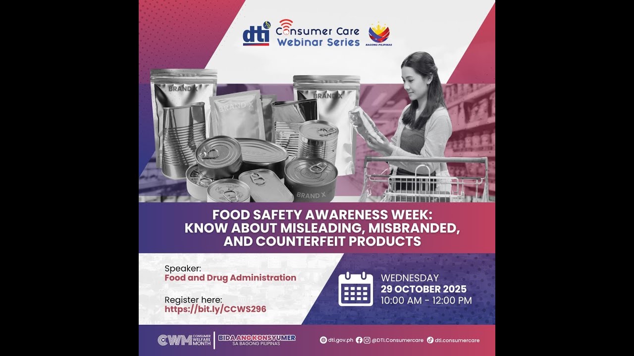 LIVE | Consumer Care Webinar 296: Spotting Misleading and Counterfeit Food Products