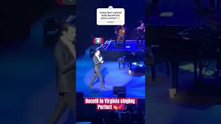 @MatteoBocelli in Virginia singing Perfect Pt.2 🥰👏🌹