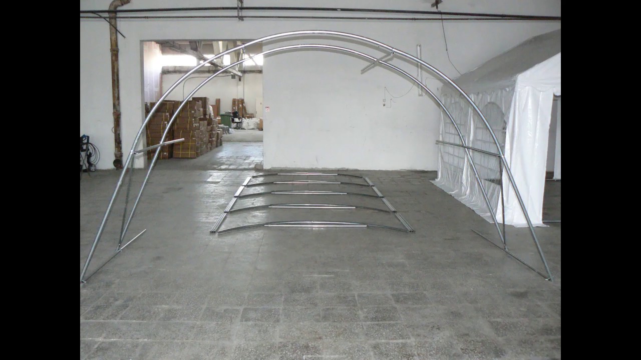 Aufbau 4x6m Gewächshaus PROFESSIONAL | www.CORTURI24.ro