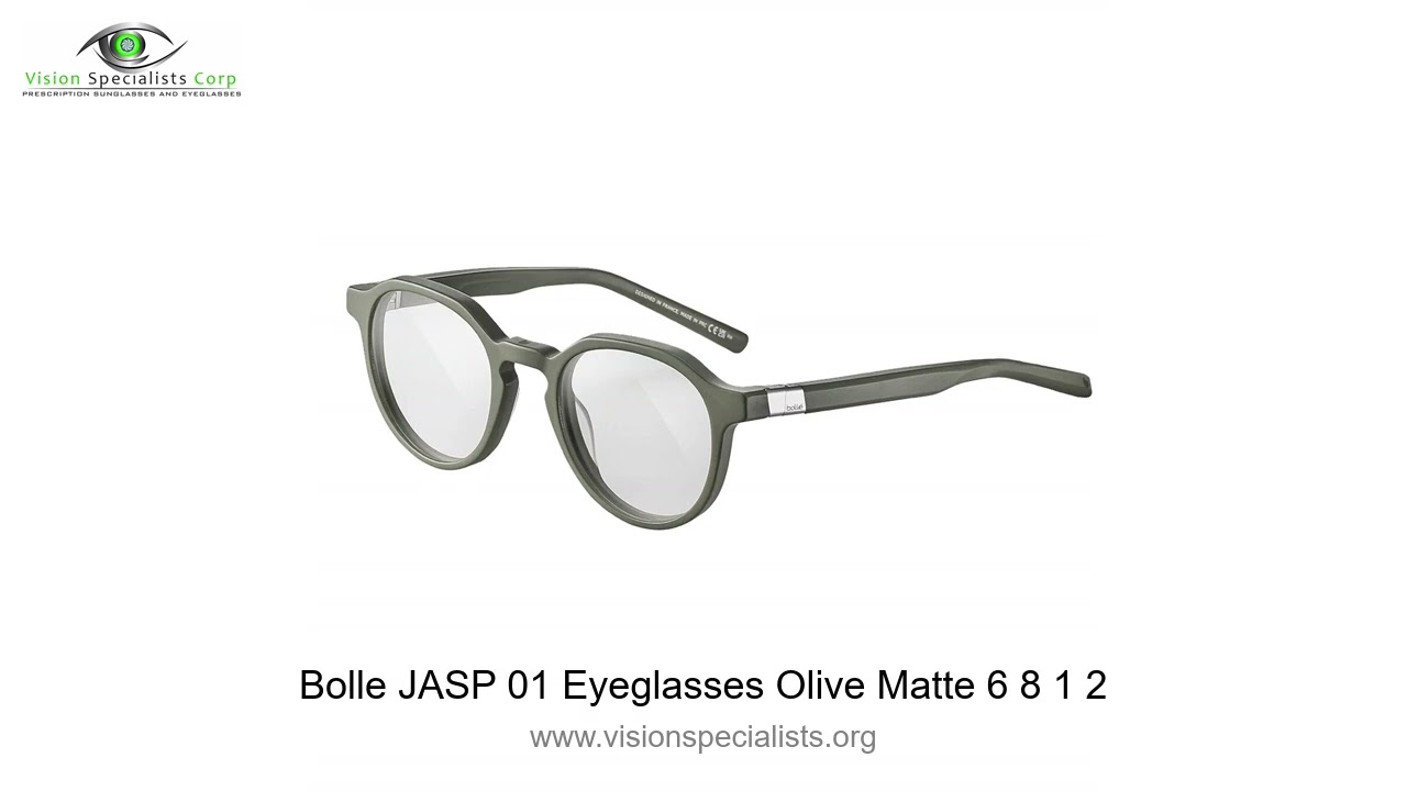 Bolle JASP 01 Eyeglasses Olive Matte 6 8 1 2